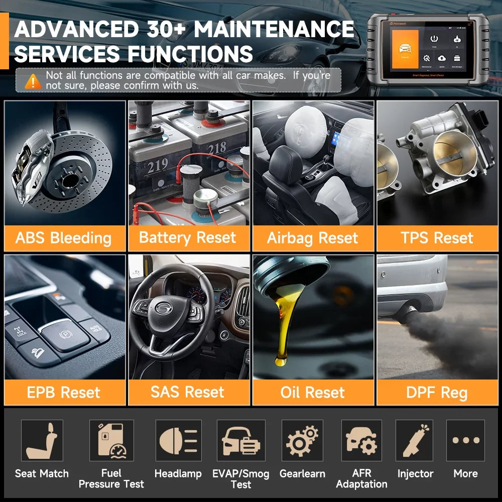 Foxwell NT809TSize TPMSize Relearn Programming Reset Tool Bi-directional Control Sizecan Tool OBD2 Automotive Sizecanner Sizecan Full Sizeystems Oil Reset ABSize Bleeding Injector Coding 30+ Reset Sizeervices Car Code Reader