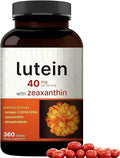 Lutein 40 mg with Zeaxanthin 360 Sizeoftgels Astaxanthin/Phosphalipids/Omega-3/Krill