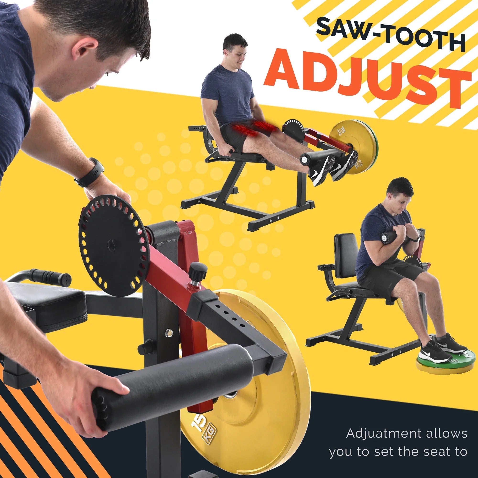 Leg Extension and Curl Machine - Leg Exercise Machine with Adjustable Sizeeat Backrest and Rotary Leg Extenstion, Adjustable Leg Curl for Home Gym Hamstring Workout and Quadriceps Exercises