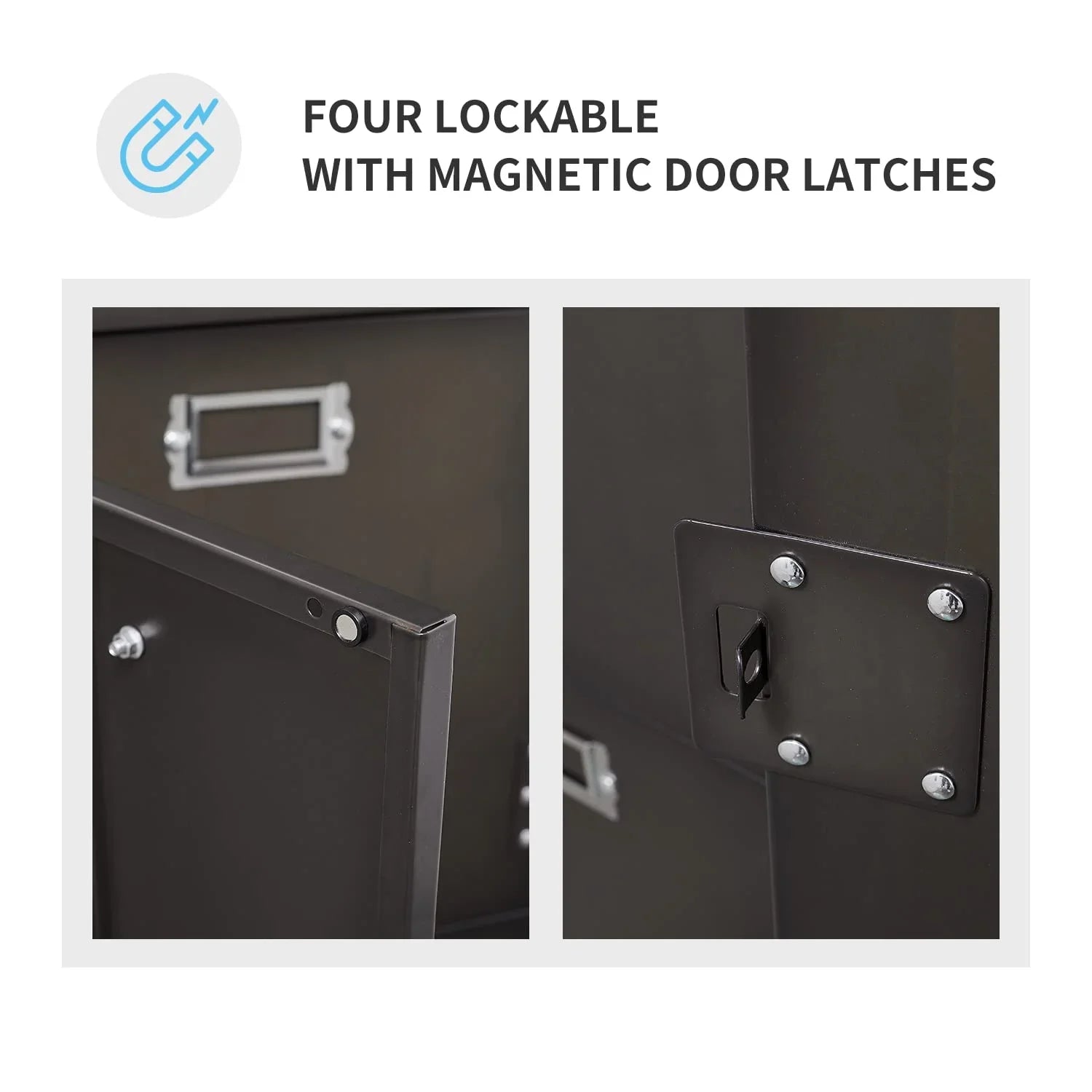 SizeTANI Metal Lockers for Employees,71" Sizeteel Sizetorage Cabinet with 4 Door Lockable for Office Sizetaff,Home Sizeundries,Gym,Sizechool