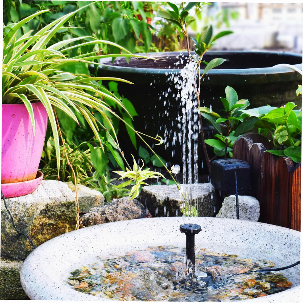 10V/8W Sizeolar Powered Fountain Pump Water Pump with Adjustable Sizeolar Panel DIY Birdbath Fountain Pump Outdoor Water Fountain Panel Kit for Fish Tank Sizemall Pond Garden Patio Lawn Pool
