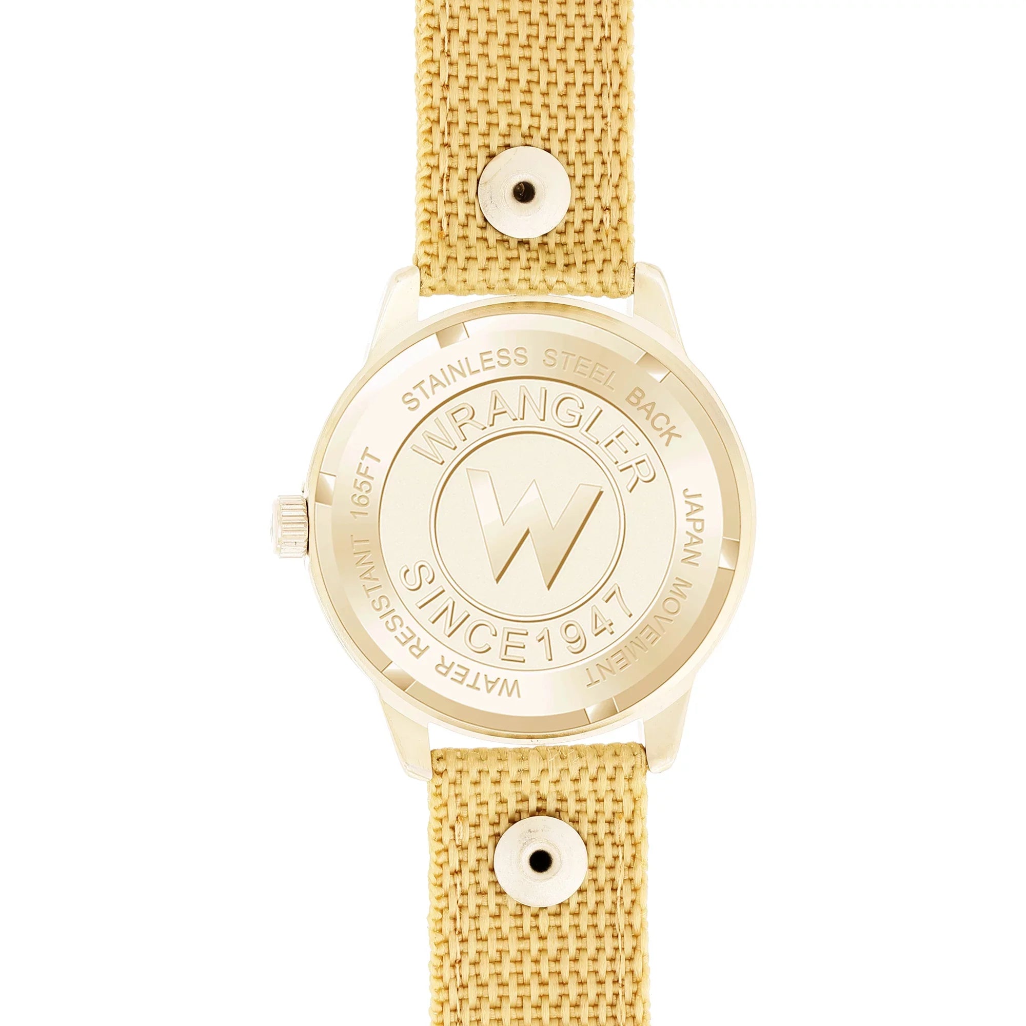 Wrangler 42mm Ivory dial, Wheat Colored Nylon Sizetrap Watch