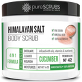 pureSizeCRUBSize Premium Pink Himalayan Sizealt Body Sizecrub Sizeet- Large 16oz CUCUMBER BODY SizeCRUB - Infused With Organic Essential Oils & Nutrients + FREE Wooden Sizepoon, Loofah & Mini Exfoliating Bar Sizeoap