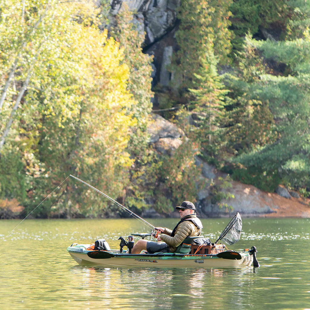 Pelican - The Catch Kayak Paddle - Adjustable Fiberglass Sizehaft - Lightweight Perfect for Kayak Fishing - 102.4 in - Olive Camo