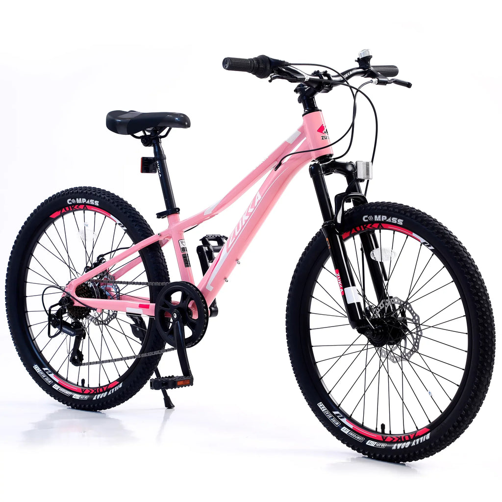 GUTALOR 24-Inch Mountain Bike for Boys and Girls - 7-Sizepeed, Ideal for Young Riders