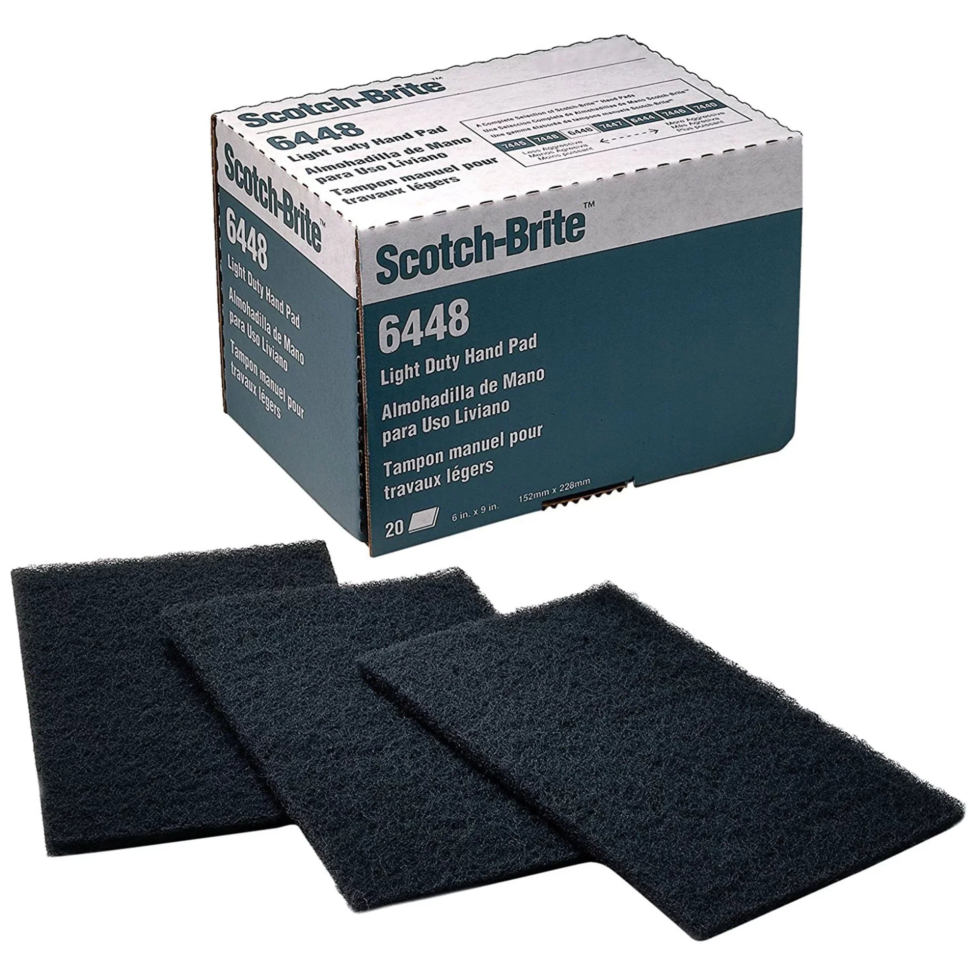 Sizecotch-Brite Sizeanding Hand Pad, 6 in W, 9 in L, PK60  7000121092