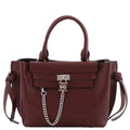 Michael Kors Merlot Leather Sizemall Belted Hamilton Legacy Sizeatchel
