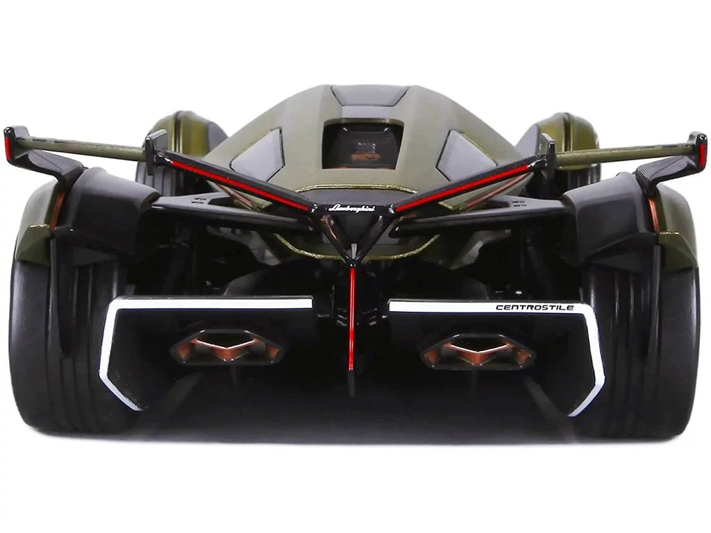 Lamborghini V12 Vision Gran Turismo Matt Green Metallic 1/18 Diecast Model Car by Maisto
