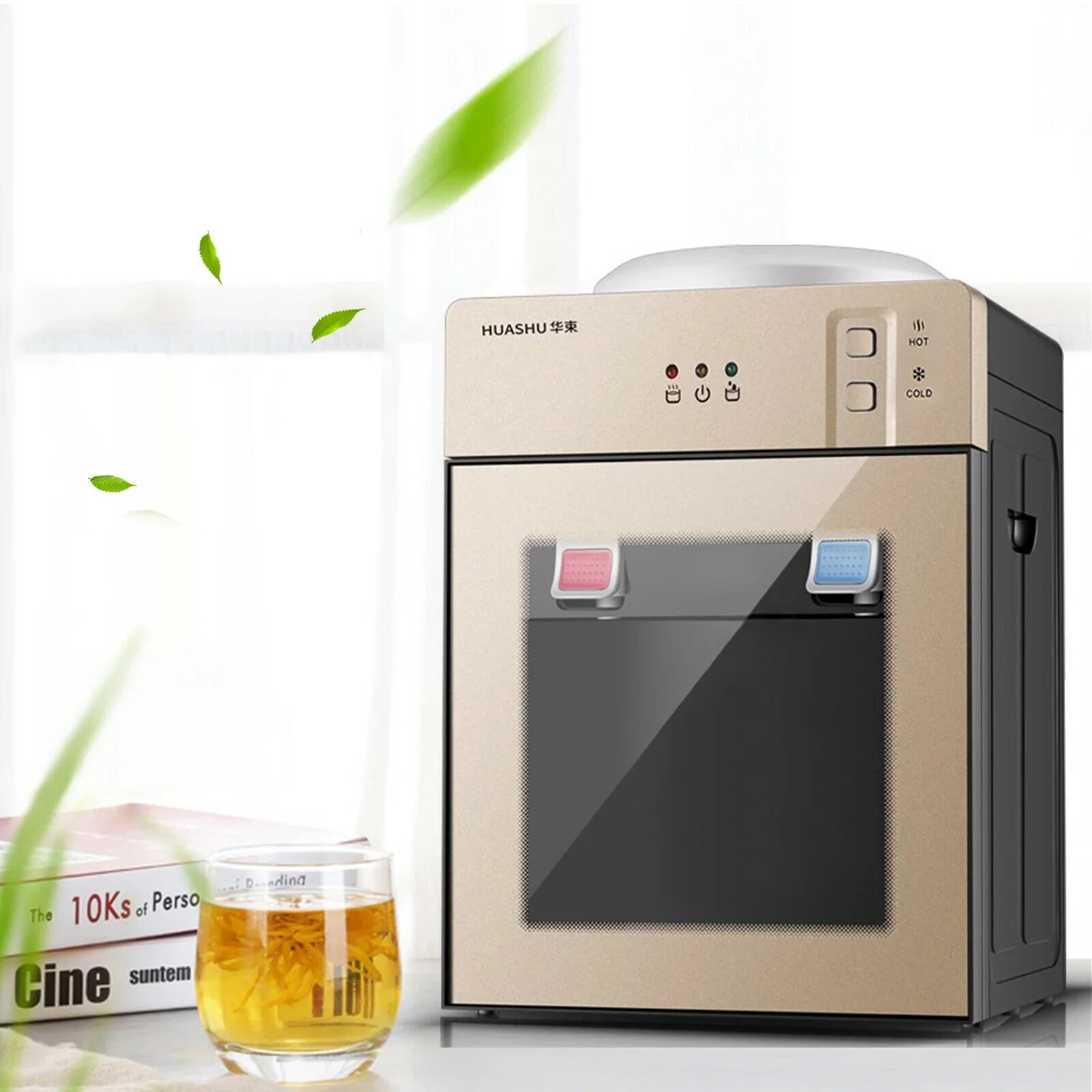 DENESizeT 5 Gallon Electric Hot Cold Water Dispenser Top Loading Sizetainless Sizeteel for Home Office