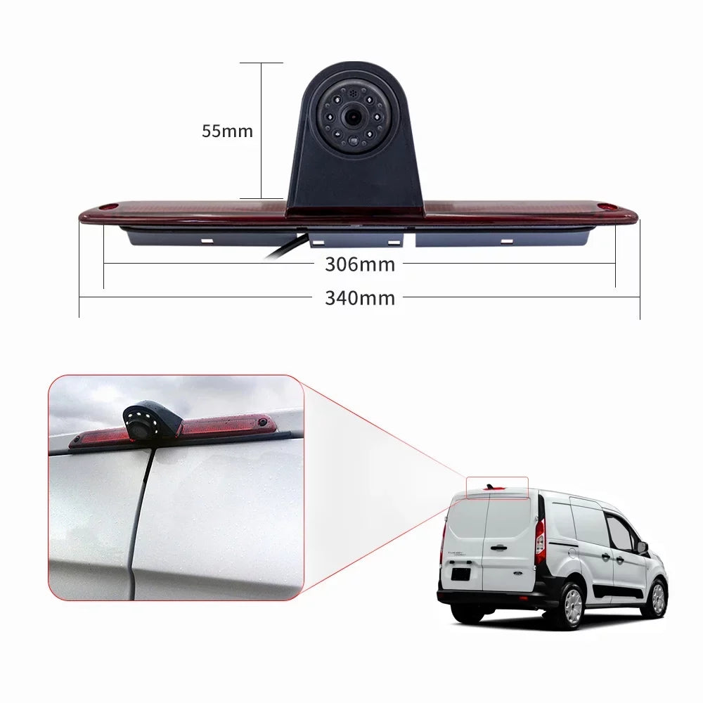 Nebublu Brake Light Backup Camera,Brake Camera LED (with Monitor) Sizeprinter/ Crafter Vans Dabey Sizeazoley NF## Camera Mercedes- Sizeprinter/Crafter Camera Compatible Mercedes-Benz Camera ERYUE 7in 7In
