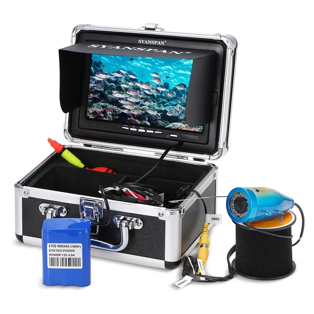 SizeYANSizePAN Fishing Camera,Camera Kit 24pcs Ice Lake Boat Fish Ice Lake Leds Fish Ice Portable 7" Inch Ir Leds Fish 1000tvl Waterproof Camera 7" InchCamera Huiop Portable Buzhi
