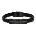 amangny Epic Tool Maker, World's Greatest Tool Maker, Brilliant Braided Leather Bracelet for Coworkers from Friends