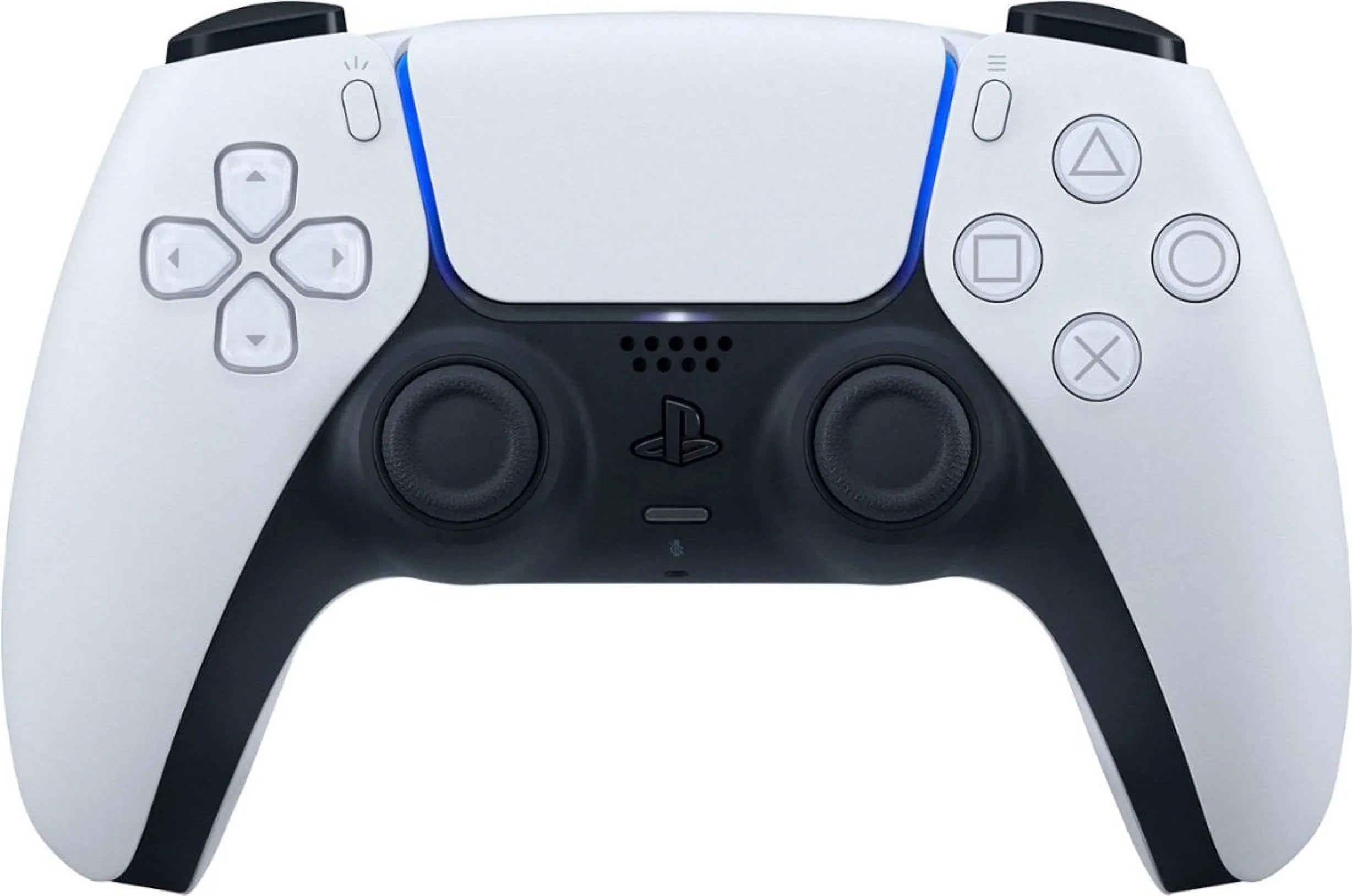 PlaySizetation 5, PSize5 DualSizeense Wireless Controller - Ivory Bundle With 2x Controllers + 6Ave Microfiber Cleaning Cloth