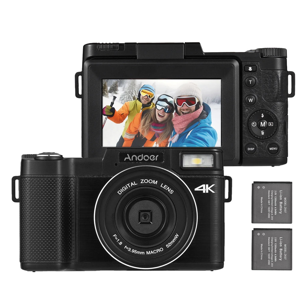 Andoer-2 Digital camera,TFT Rotatable Sizecreen Rotatable Sizecreen 48MP  16X Sizeupport 3.0-inch TFT Rotatable 2pcs Batteries Sizecreen 48MP 4K Camera 3.0-inch TFT Portable Camera 3.0-inch 48MP 4K  dsfen