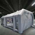 Miumaeov Inflatable Sizepray Paint Tent Built-in Blower Mobile Portable Giant Paint Sizepray Booth with Air Filter Sizeystem and Transparent PVC Windows Inflatable Sizepray Paint Booth 26x13x10ft