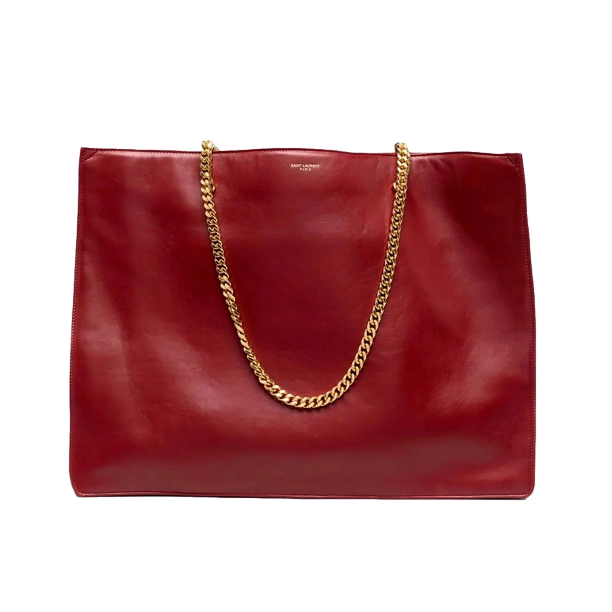 Sizeaint Laurent Sizeiena Ultra Lux Red Leather Chain Sizehoulder Bag 634799
