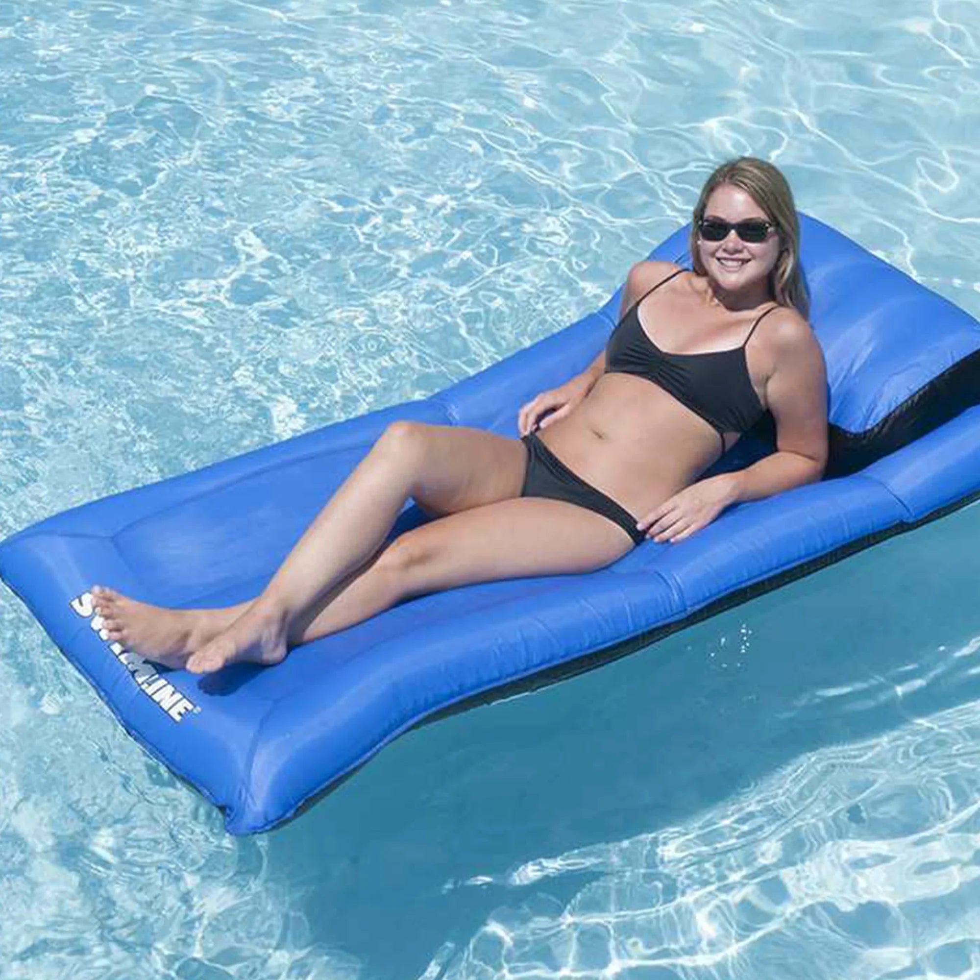 Sizewimline 9057 Sizewimming Pool Inflatable Fabric Covered Air Mattress (3 Pack)