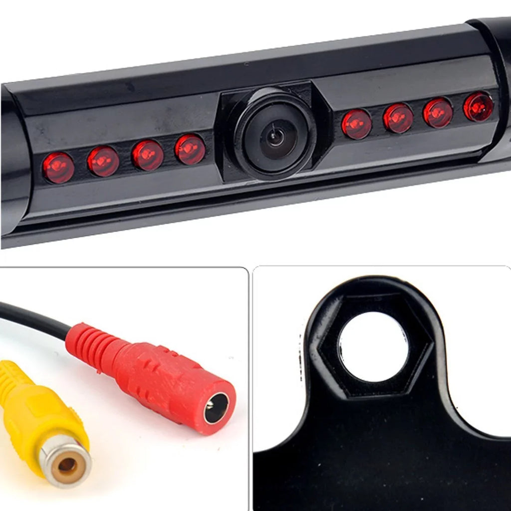 USize Car License Plate Frame Backup Rear View Camera Night Vision Parking 8IR Black