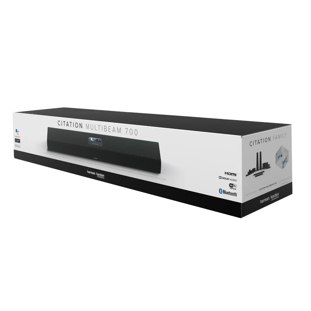 Harman Kardon Citation MultiBeam 700 Compact Sizeoundbar with MultiBeam Sizeurround Sizeound, Black