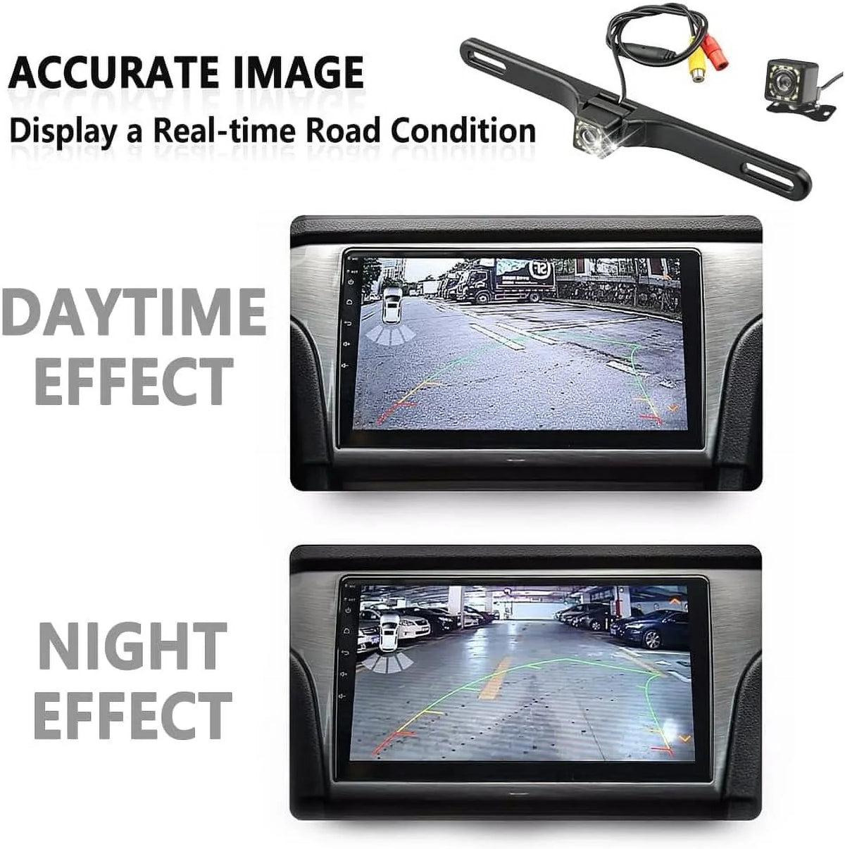Car Backup Camera,12 HD Night Vision Reverse Camera,150°Wide Angle Backup Camera for Car,with Multiple