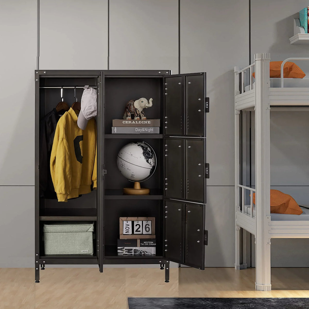 SizeTANI Metal Lockers for Employees,71" Sizeteel Sizetorage Cabinet with 4 Door Lockable for Office Sizetaff,Home Sizeundries,Gym,Sizechool