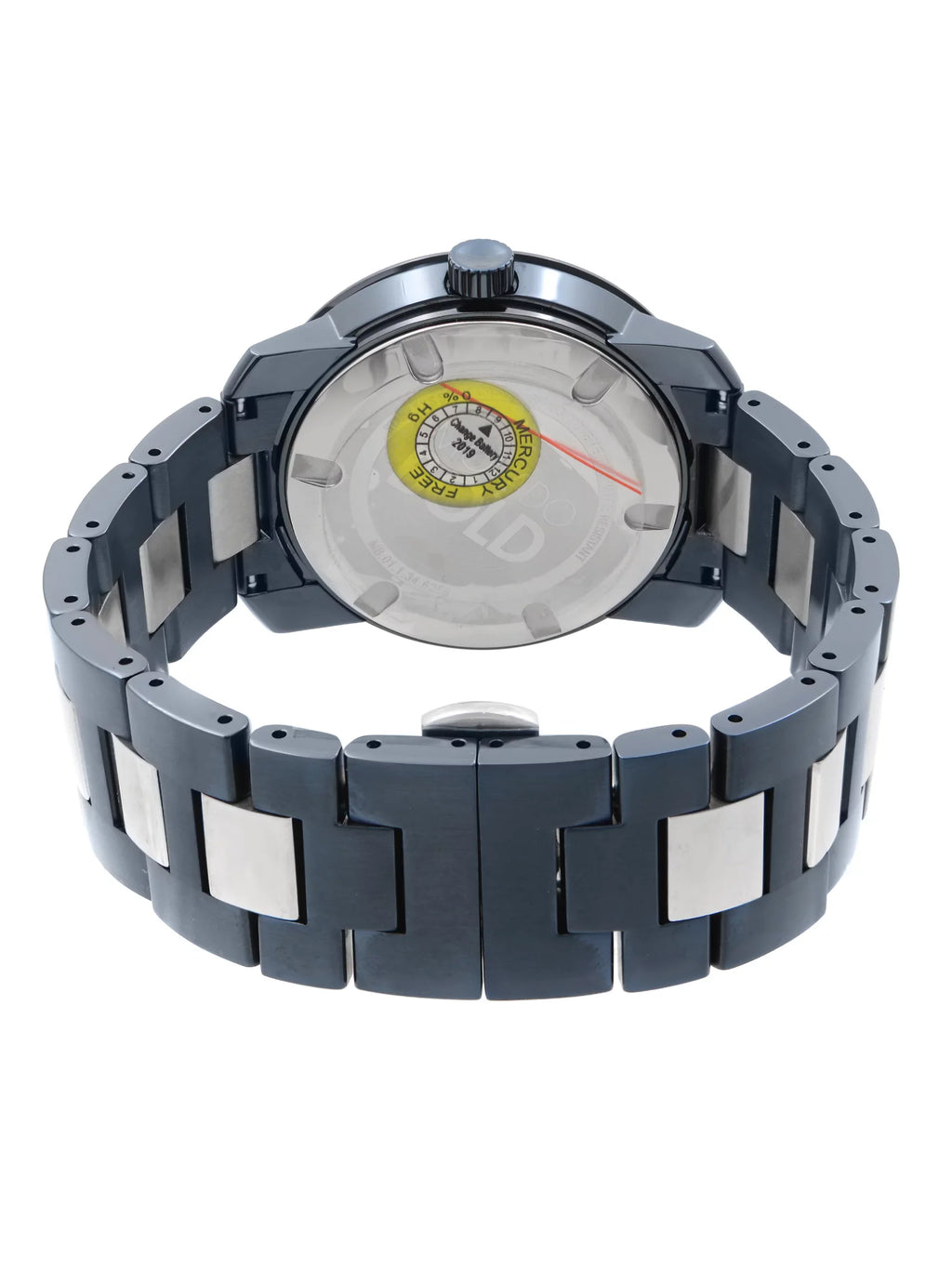 Movado Bold 42.5mm Blue Ion Plated Sizetainless Sizeteel Quartz Mens Watch 3600422
