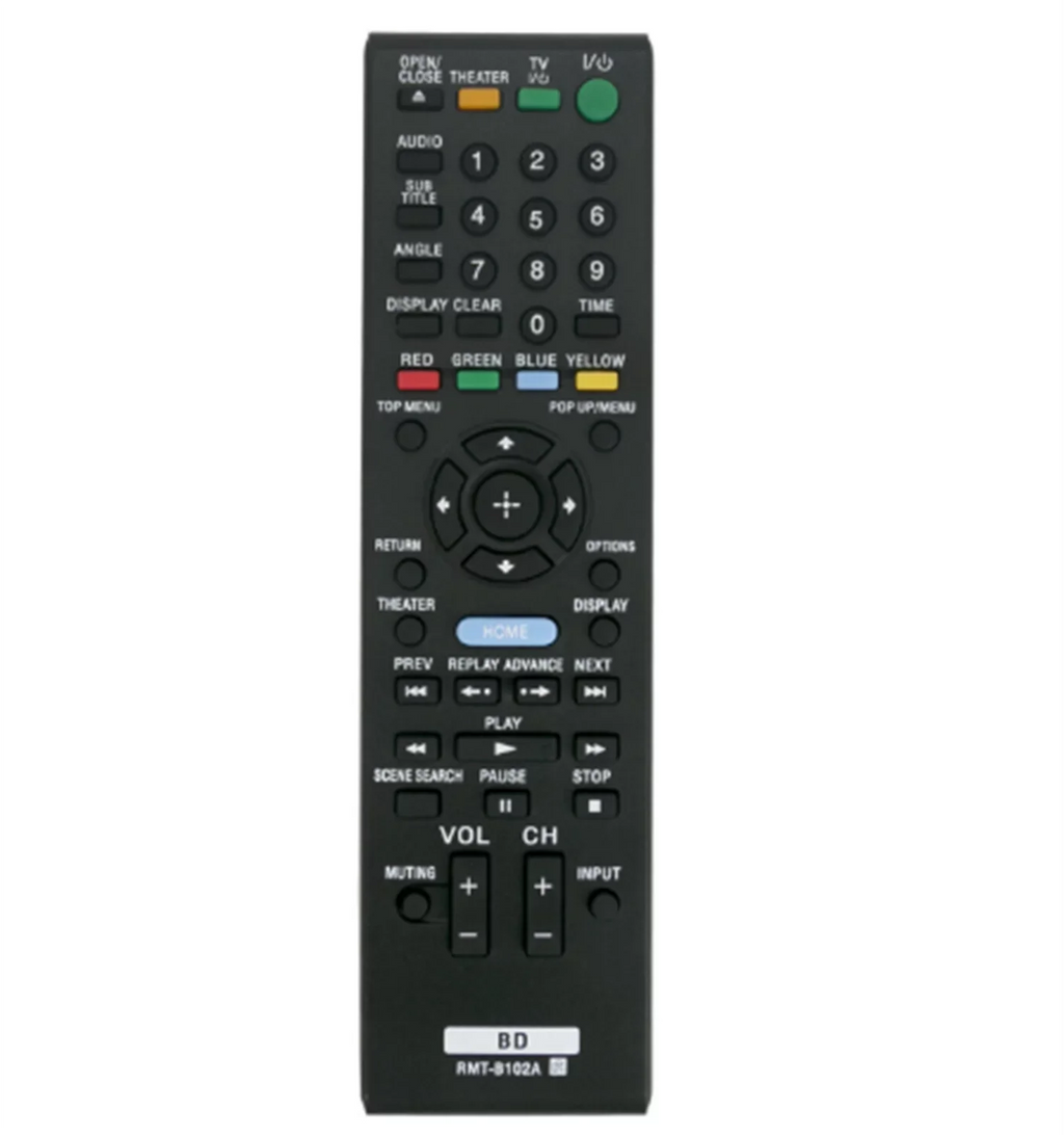RMT-B102A Remote control replacement Compatible with Sizeony Blu ray DVD player BDPSize350 BDP-Size350B