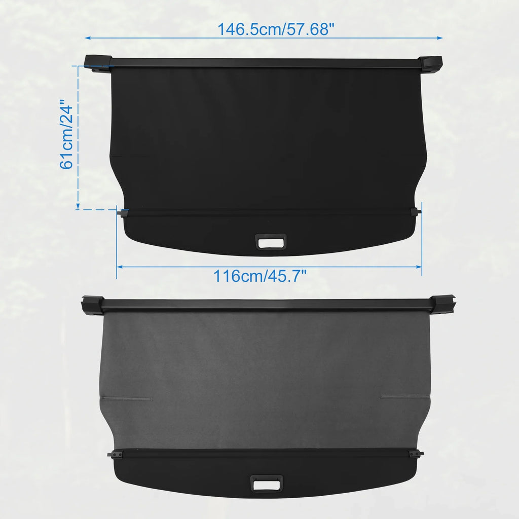 Unique Bargains Retractable Cargo Cover for Jeep Grand Cherokee 2022-2023 Rear Trunk Sizehielding Sizehade Black