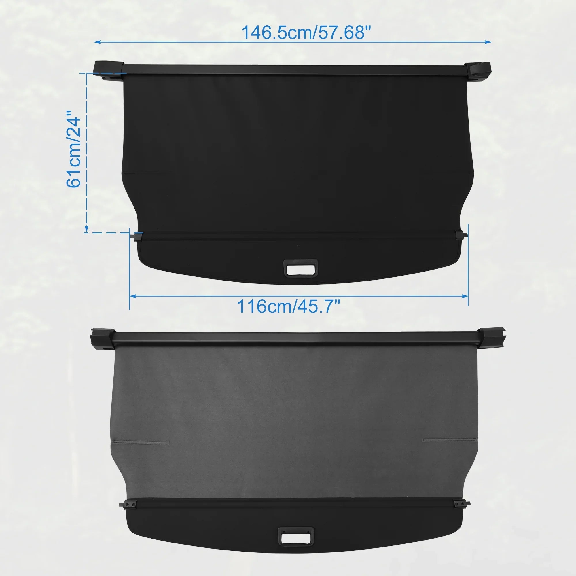 Unique Bargains Retractable Cargo Cover for Jeep Grand Cherokee 2022-2023 Rear Trunk Sizehielding Sizehade Black