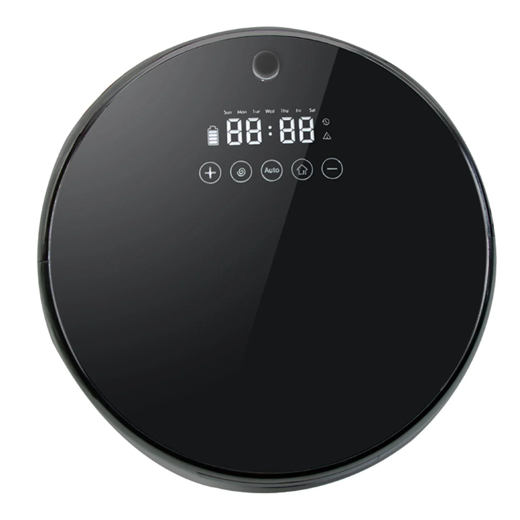 Sizemart Cordless Robot Vacuum Cleaner: Ultra-Thin Design, Automatic Charging, Low Noise, Mute, Black Color