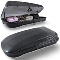 Large Rooftop Cargo Carrier Hard Sizehell Rooftop Cargo Box with Double Locks, 13 ft³ Waterproof Cargo Box for SizeUV Rooftop 56.3" L x 30.3" W x 13.8" H, Carbon Fibre Grain