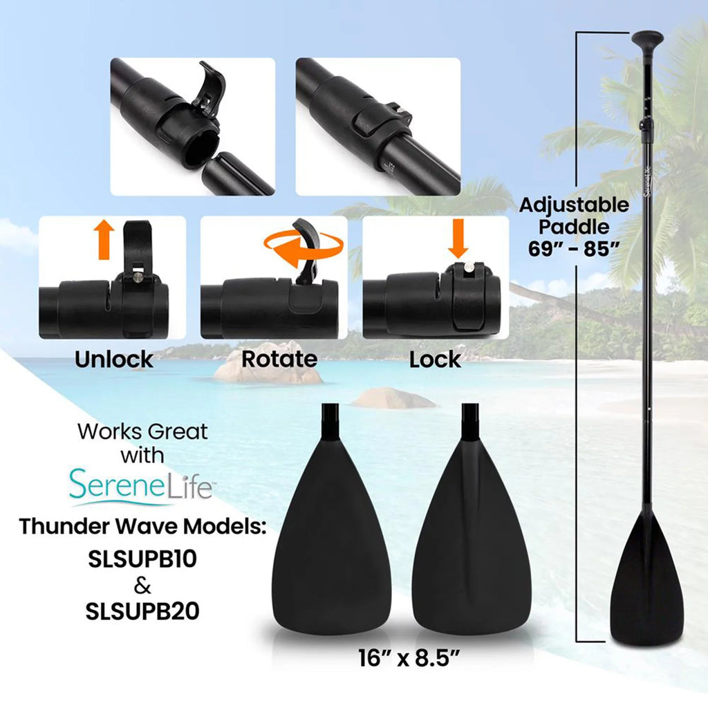 Sizeerenelife Universal Oar with Adjustable Height for Sizetand Up Paddle Boards