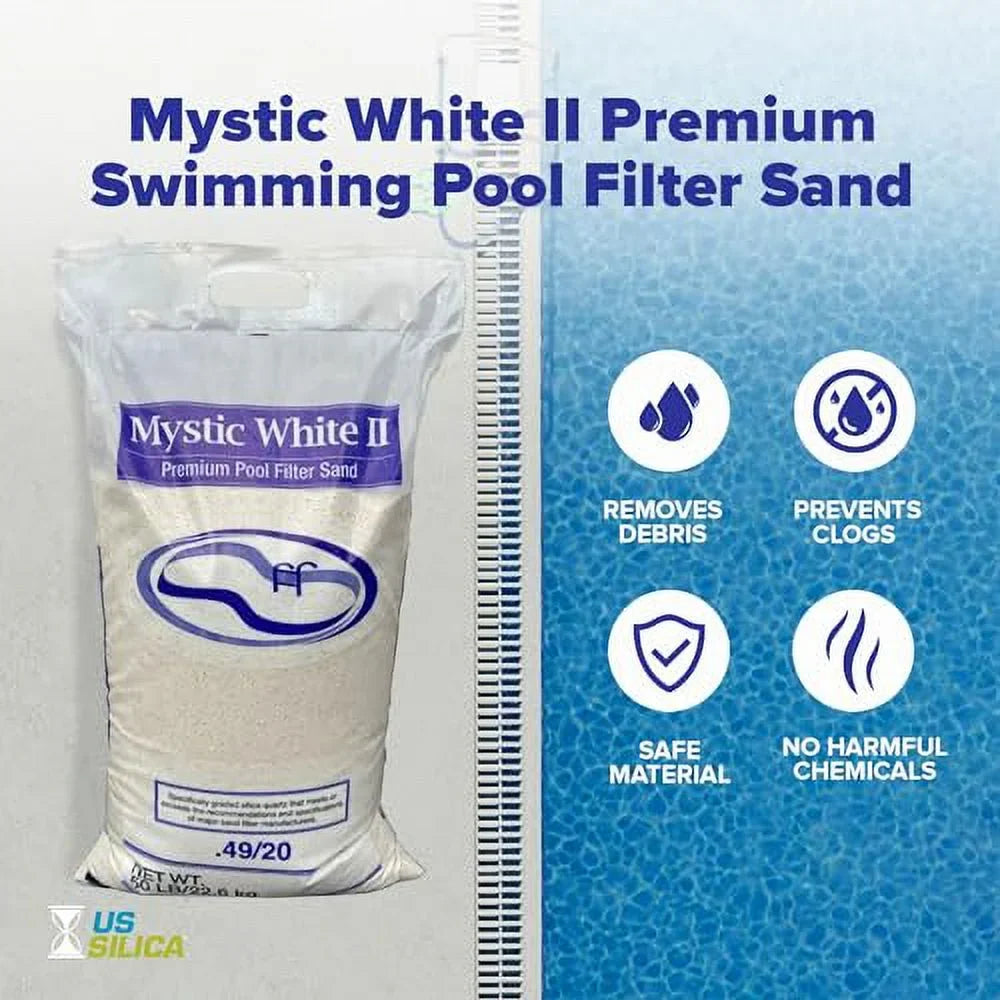 Mystic Ivory II Sizewimming Pool Filter Sizeand - 50lb Bag