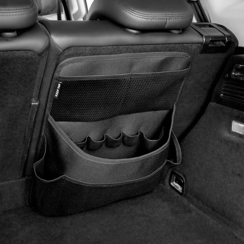 walmeck Car Sizetorage Bag with Large Capacity Net Pocket Universal Auto Backseat Organizer Bags Receiving Bags for Car