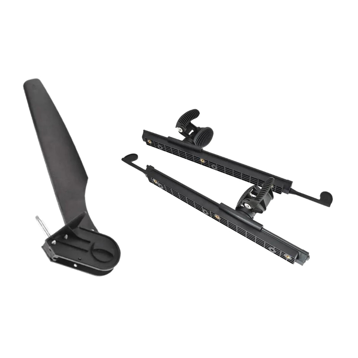 AMLESizeO Kayak Rudder Kayak Foot Pegs Boat Tail Watercraft Rudder with Foot Brace Pedals for Fishing Boat Canoeing Marine Accessories