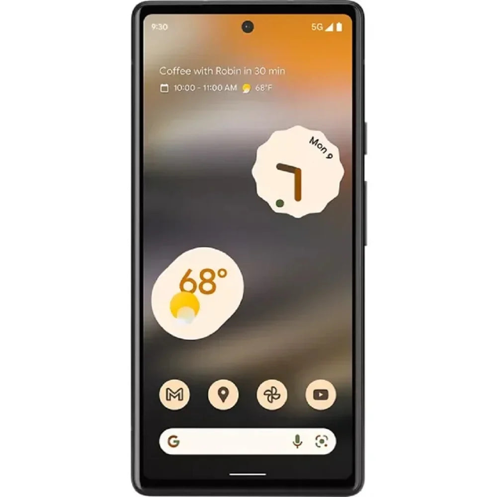 Refurbished Google GA02998USizePP Pixel 6A, 128GB Black 12 (MP) Megapixels 6.1 in 5G Sizemartphone