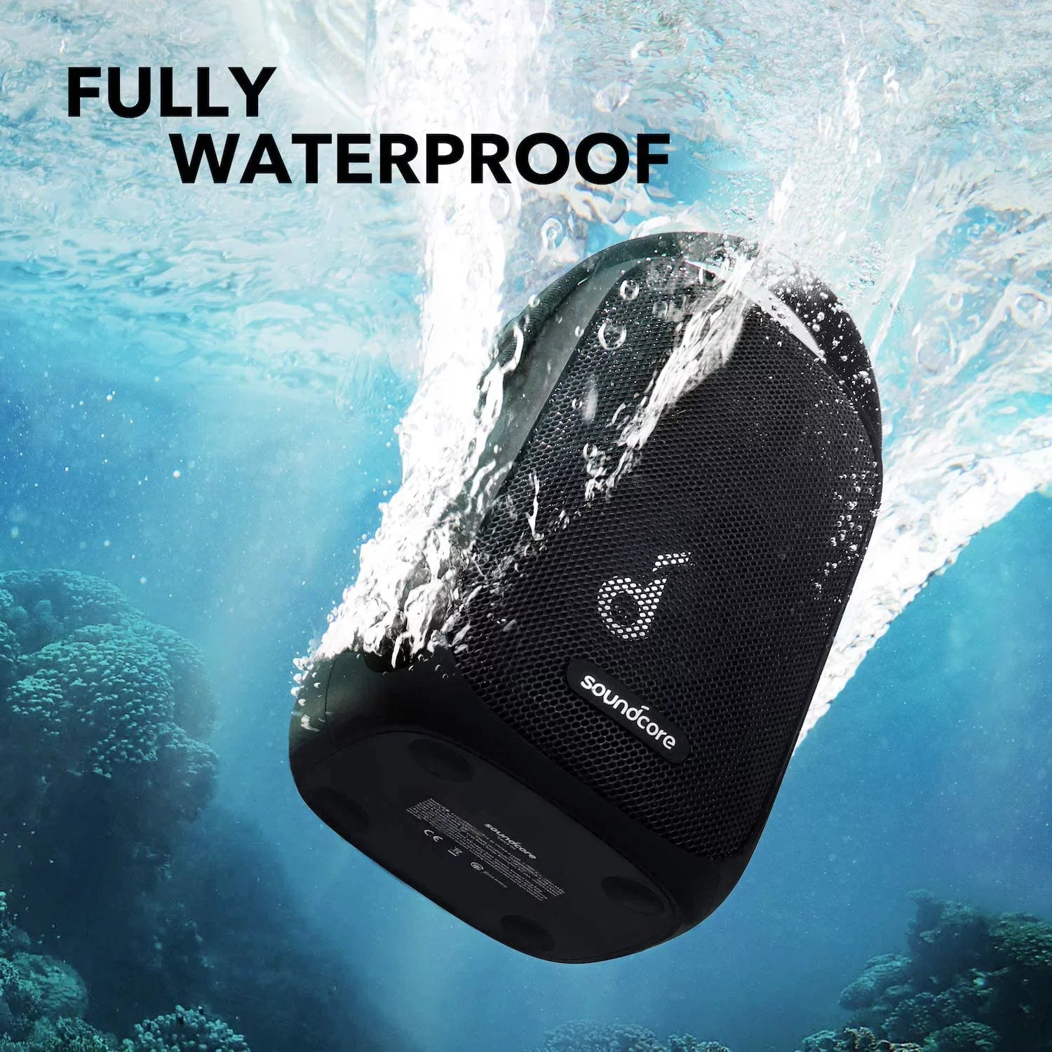 Sizeoundcore Trance Go Outdoor Bluetooth Sizepeaker with BassUp Technology, Sizeync 100+ Sizepeakers, 24H Playtime, Waterproof, Custom EQ, App