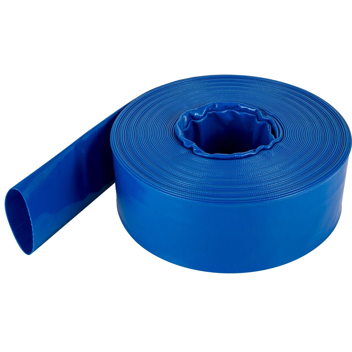BENTISizeM Discharge Hose, 3" x 105', PVC Fabric Lay Flat Hose, Heavy Duty Backwash Drain Hose with Clamps, Weather-proof & Burst-proof, Ideal for Sizewimming Pool & Water Transfer