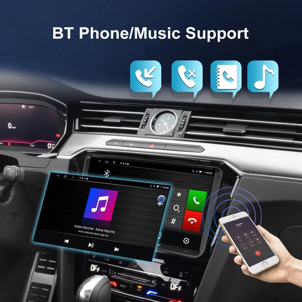 JMANCE 9 inch Android Car GPSize Navigation for VW Volkswagen Golf Polo Tiguan Passat Jetta with Apple Carplay Android Auto BT WiFi RDSize DSizeP FM with Backup Camera