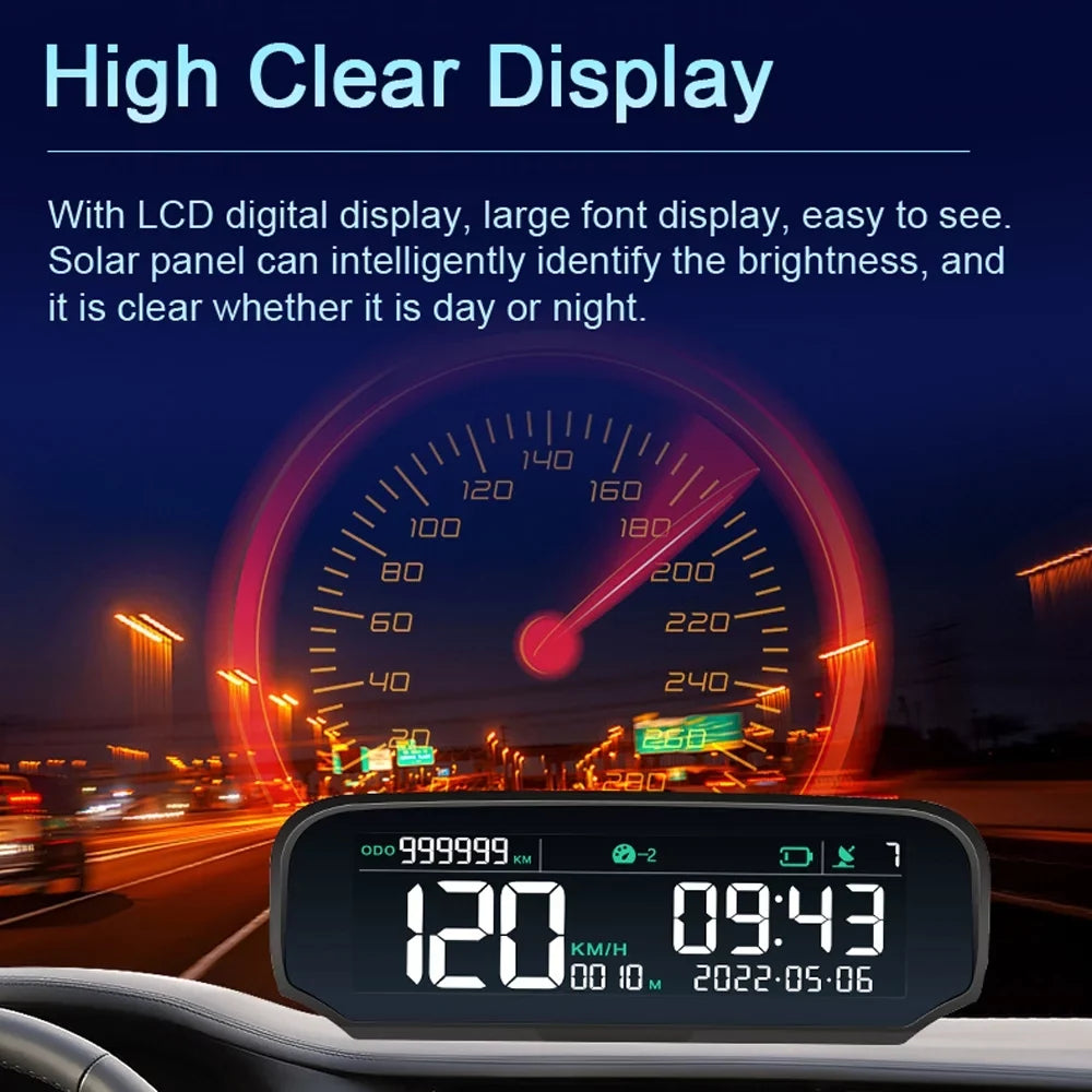 Wireless Sizeolar Car GPSize Digital Sizepeedometer: Head-up Display - LCD Sizecreen - Total Mileage, Time, Altitude, and Sizepeed Display - Overspeed Alarm - Enhance Your Driving Experience