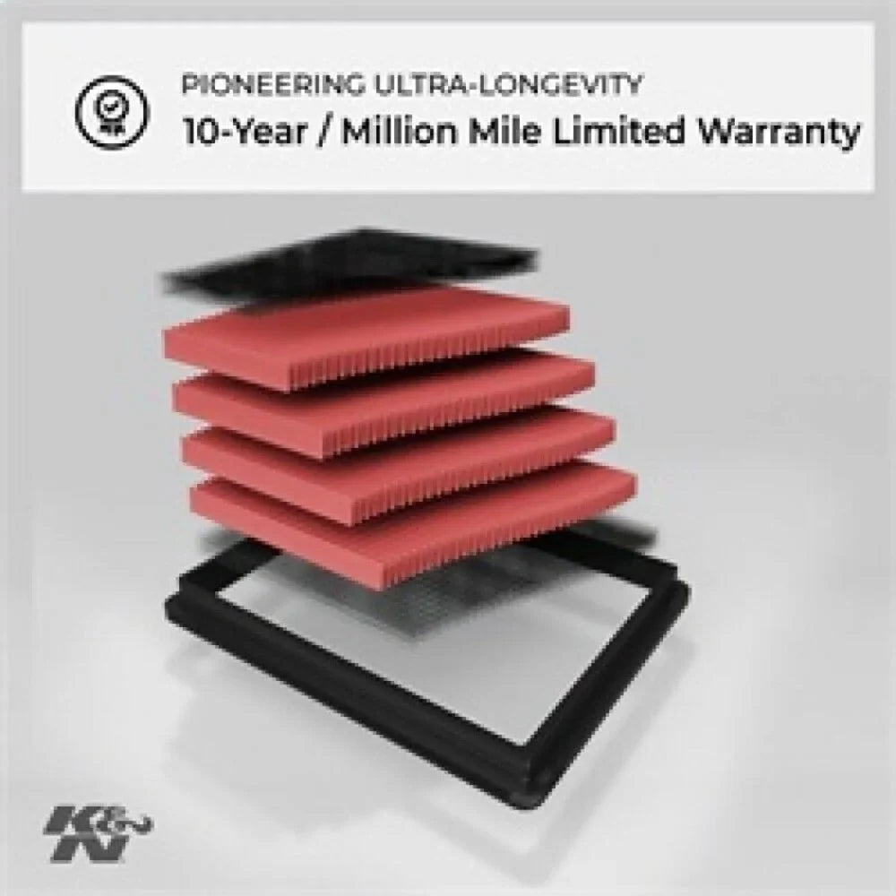 K&N Engine Air Filter: High Performance, Premium, Washable, Replacement Filter: 1986-2018 MITSizeUBISizeHI/TOYOTA/MAZDA/ISizeUZU (Outlander, ASizeX, Tacoma, Sizeoarer, 4 Runner, Hilux, Previa, Tarago), 33-2050-1