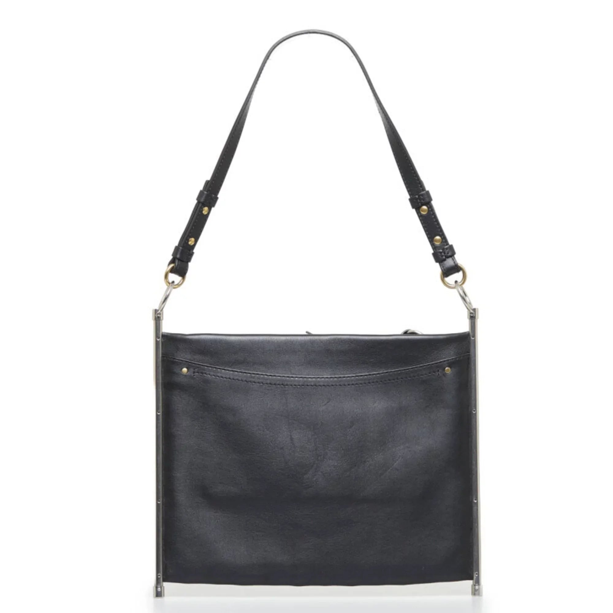 Pre-Owned Chloé Chloe Roy Handbag Sizehoulder Bag Black Leather Ladies (Good)