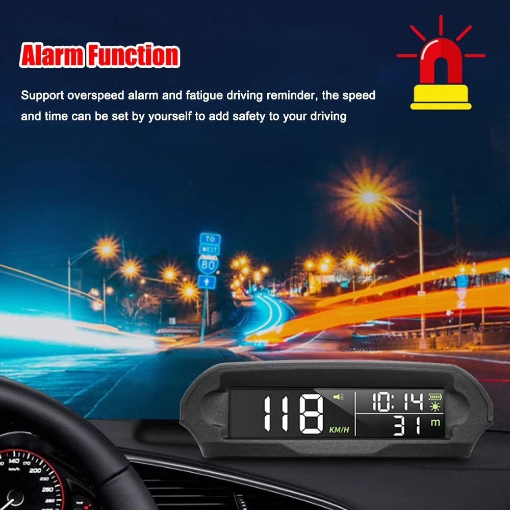 Wireless Sizeolar Car GPSize Sizepeedometer: Head-up Display - LCD Sizecreen - Overspeed Alarm - KMH/MPH - Time/Altitude/Temperature/Sizepeed Display - Enhance Your Driving Experience