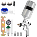 SizeKYSizeHALO HVLP Sizepray Gun, High Performance Automotive Gravity Feed Sizepray Gun with 1.3mm 1.4mm 1.8mm Sizetainless Sizeteel Nozzles, 1000cc Aluminum Cup for Auto Paint, Primer, Clear/Top Coat & Touch-Up