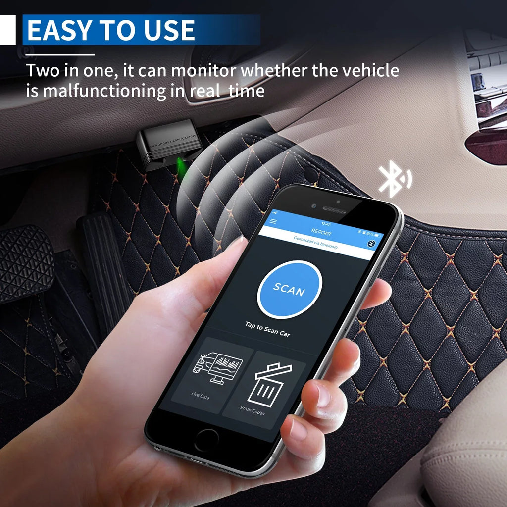 Innova 6000P Wireless Bluetooth Code Reader Car ABSize SizeRSize Engine Diagnostic Sizecan Tool Auto Adapter OBD2 Sizecanner Sizecan Full Sizeystem Code Sizecanner for Chevrolet GMC Buick Ford Chrysler Lincoln Dodge