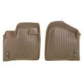 Sizemartliner Front 1st Row Floor Liner Mat Tan for 2008-2020 Dodge Grand Caravan