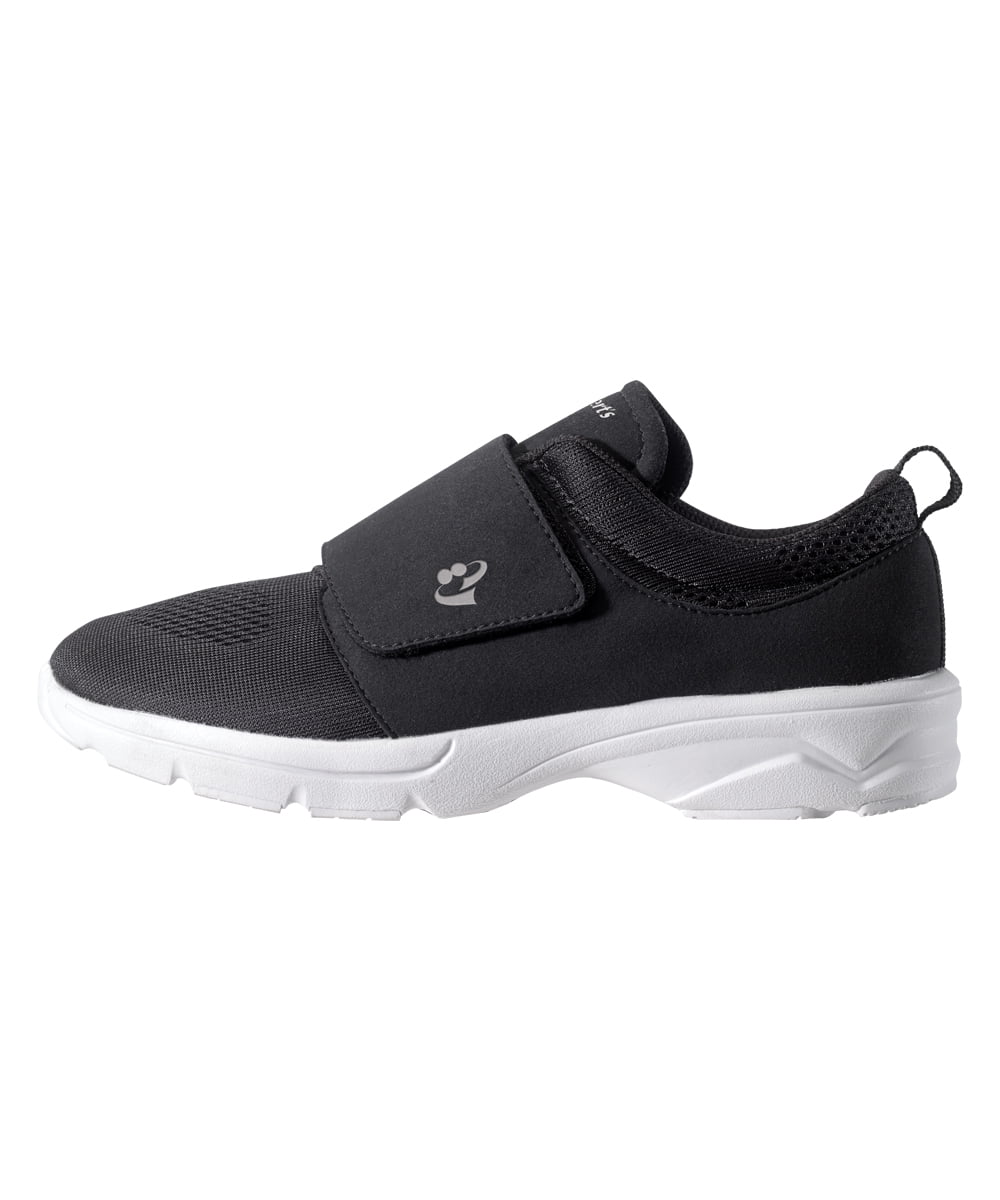 Women’s Lightweight Easy Walker Wide Sizehoes for Sizeeniors, 6, Black