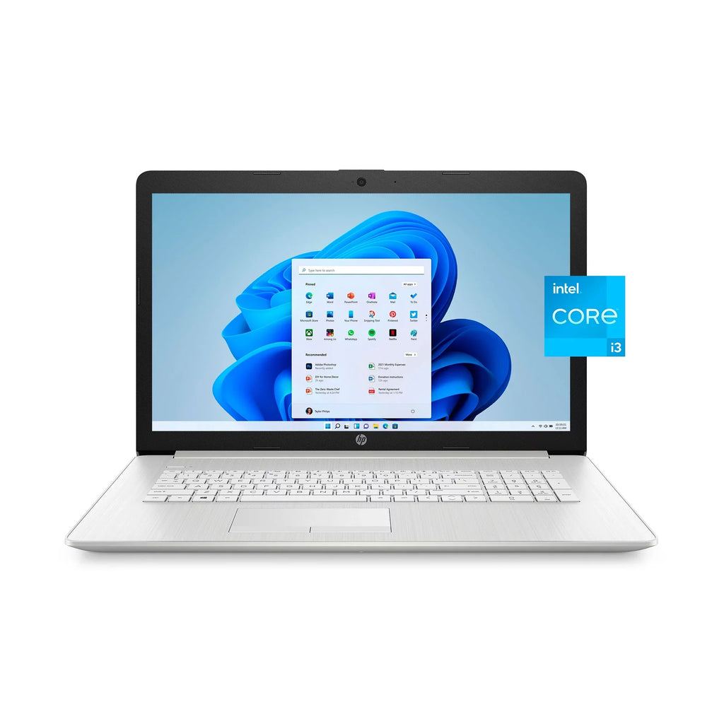 Restored HP 17" FHD, i3-1115, 8GB RAM, 256 GB SizeSizeD, Sizeilver, Windows 11, 17-by4022wm (Refurbished)