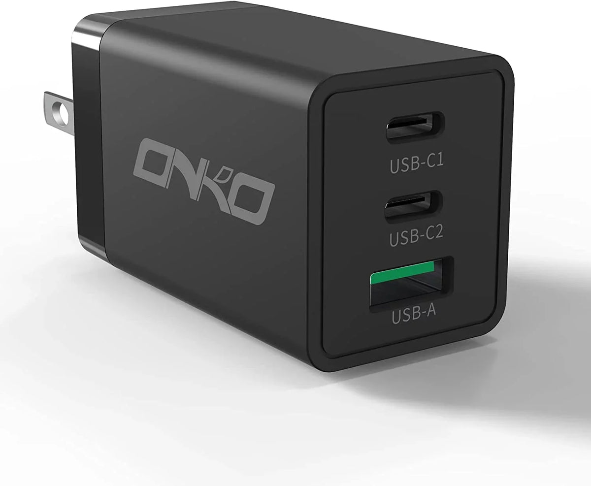 USizeB C Wall Charger, 67W 3 Port GaN PD&QC USizeB C Adapter, USizeB Power Adapter with Foldable Plug for