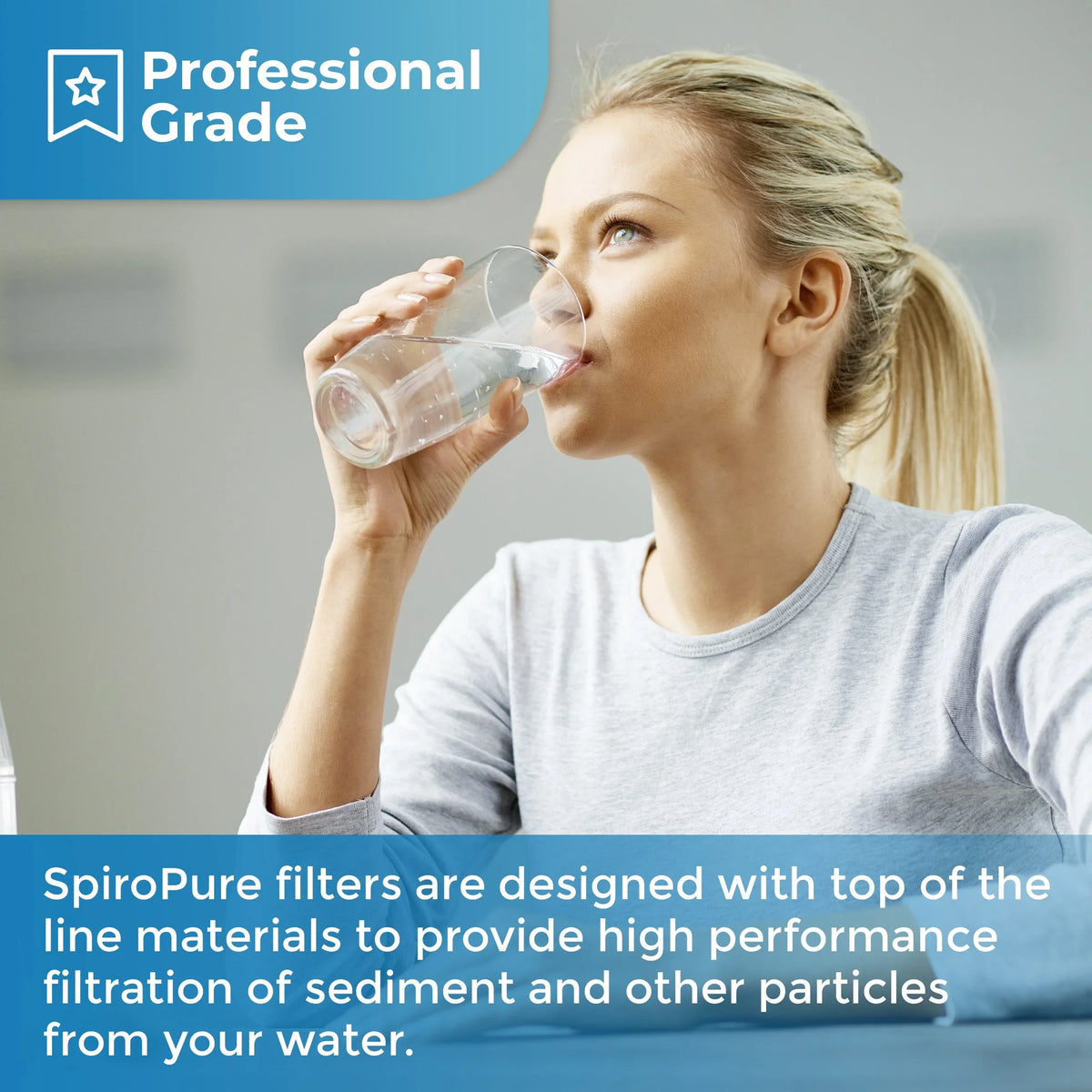 SizepiroPure SizeP-P50 10x2.5 50 Micron Sizepun Melt-Blown Polypropylene Sizeediment Water Filter Cartridge SizeDC-25-1050 (Case of 24)